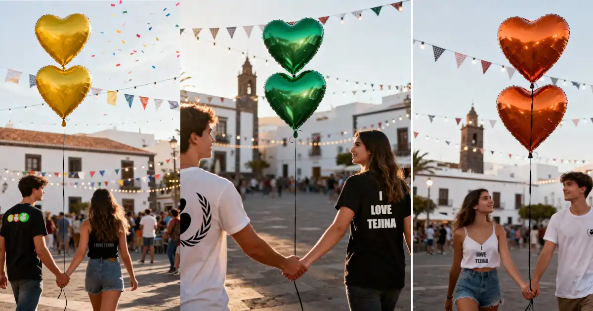 Miniatura del meme sobre pareja sujetando dos globos con forma de corazón