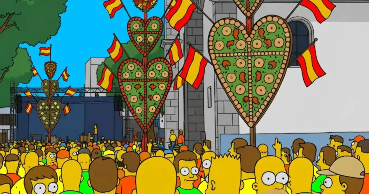 Miniatura del meme sobre Tejina al estilo de Los Simpson